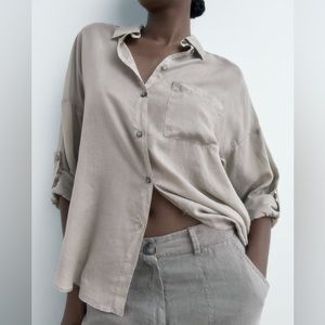 NWT Zara Pocket Shirt Size XL